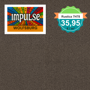 Vorwerk Rustica 7H78 dunkelbraun Teppichboden – Draufsicht quadratisch